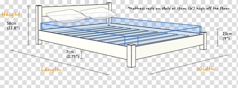 Bed frame Mattress Bed size Bunk bed, Bed Size transparent background PNG clipart