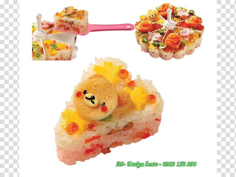 Sushi Gelatin dessert Mold Layer cake Torte, sushi transparent background PNG clipart