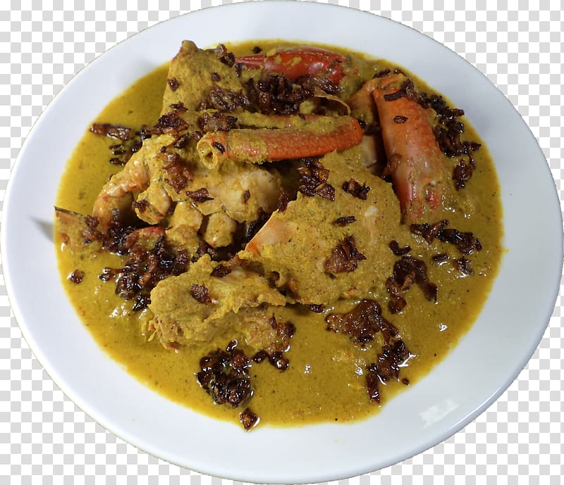 Indian cuisine Gosht Gravy Gulai Crab Curry, curry transparent background PNG clipart