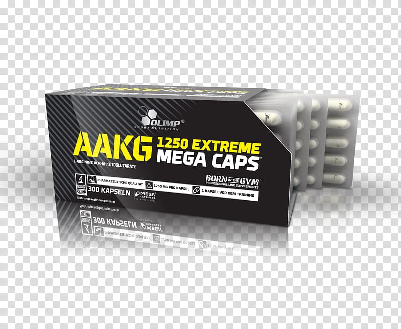 Dietary supplement Arginine alpha-ketoglutarate Olimp AAKG 1250 Extreme 120 caps Bodybuilding supplement, Extreme Sports transparent background PNG clipart