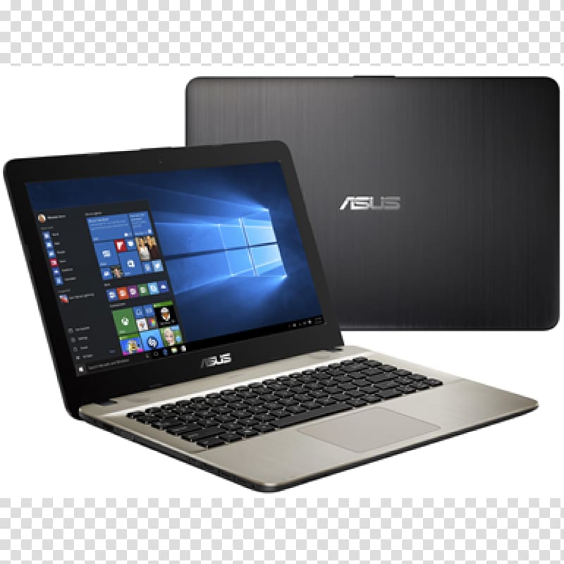 Laptop Intel Core ASUS VivoBook Max X541, Silver Laptop transparent background PNG clipart
