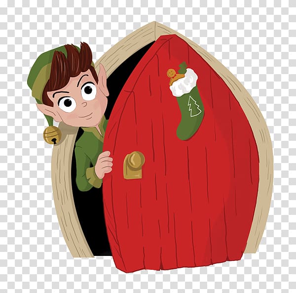 Fairy door Christmas elf, Elf transparent background PNG clipart