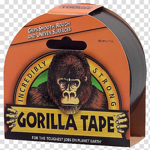 Adhesive tape Gorilla Glue Gorilla Tape Wood glue, gaffer transparent background PNG clipart