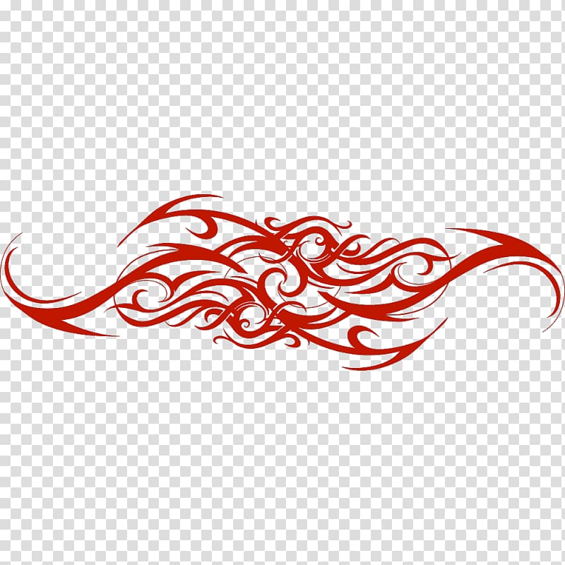 Car Sticker Tattoo Color Drawing, the hottest ethnic trend transparent background PNG clipart