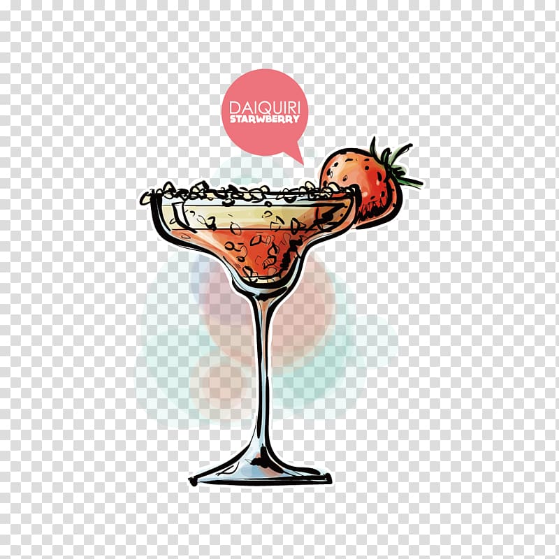 Cocktail Daiquiri Mojito Tequila Sunrise Appletini, Strawberry juice transparent background PNG clipart