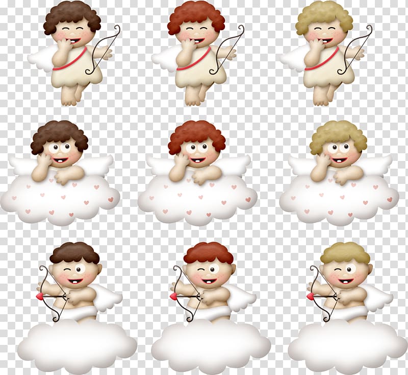 nine cherubs , Angel , Sall Angels Collection transparent background PNG clipart