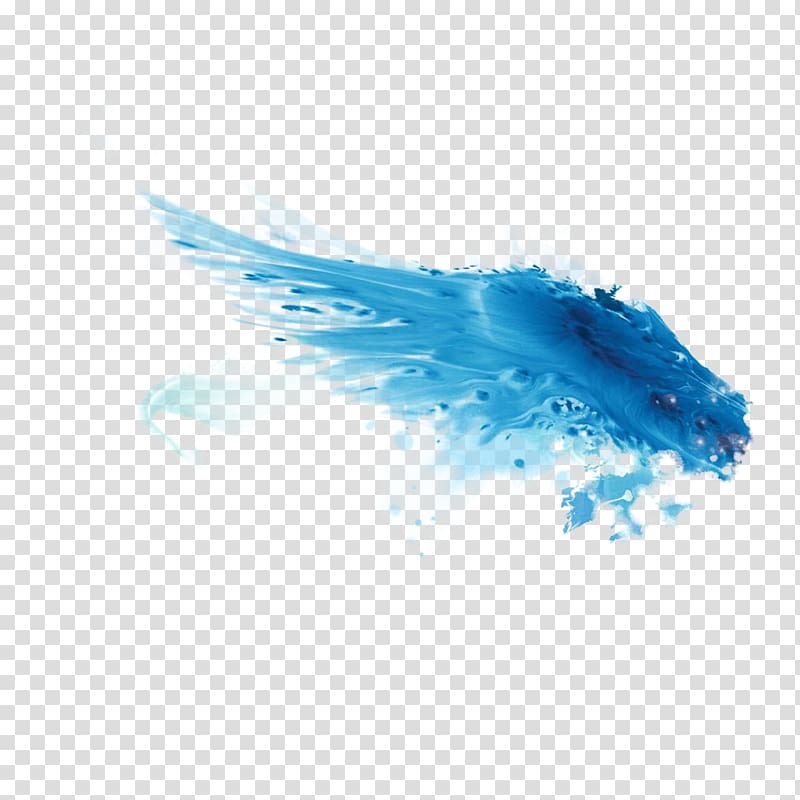 Transparency and translucency Drop Blue, Blue water wings transparent background PNG clipart