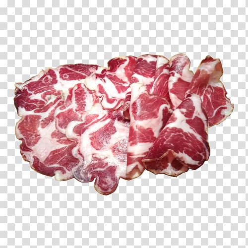 Capocollo Ham Soppressata Salami Italian cuisine, ham transparent background PNG clipart