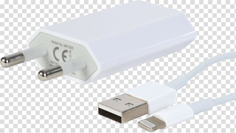 Adapter Battery charger iPhone USB Lightning, Iphone transparent background PNG clipart