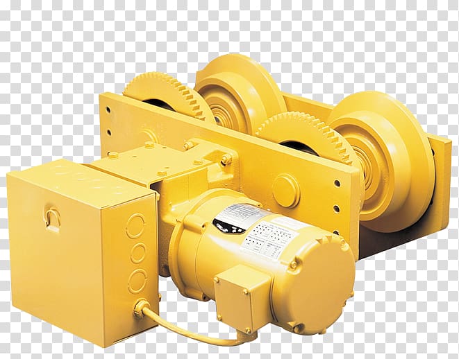 Tram Hoist Overhead crane Electric motor, Material Handling transparent background PNG clipart