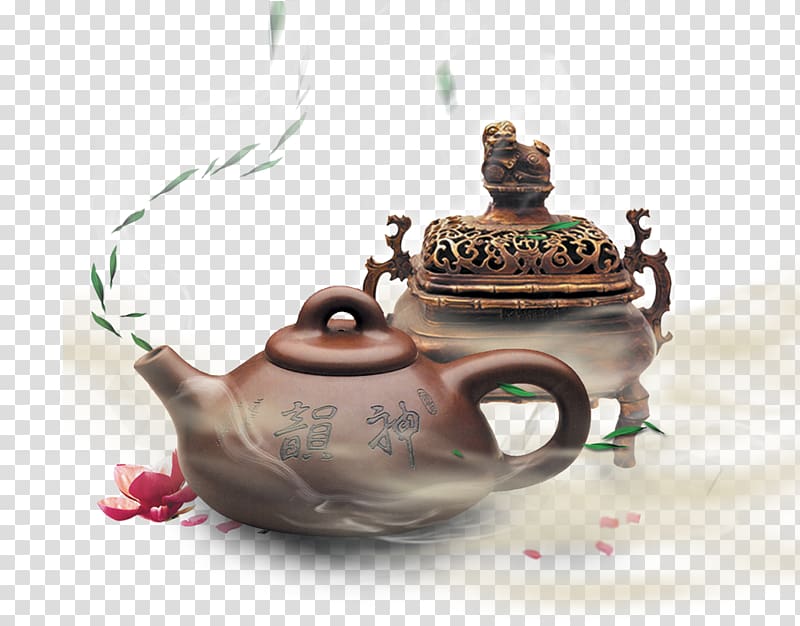 Tea Censer Poster, Teapot fragrance transparent background PNG clipart