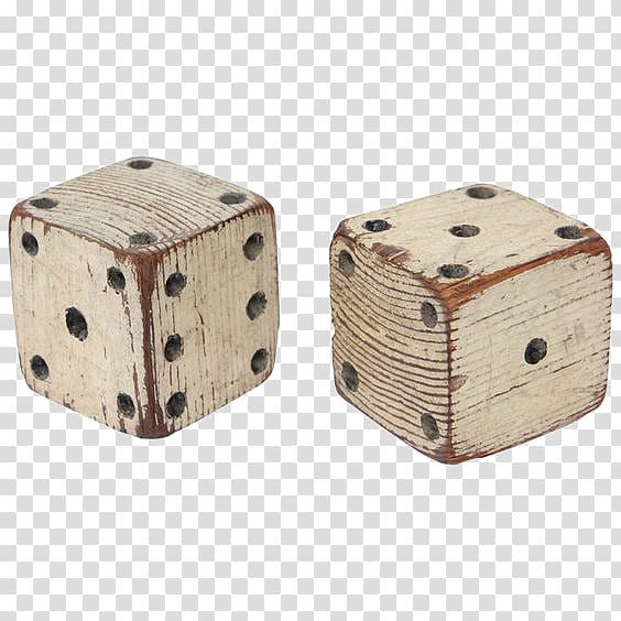 two brown wooden dice, Mahjong Yahtzee Dice game, dice transparent background PNG clipart