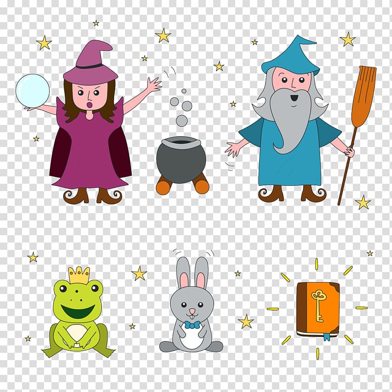 Fairy tale Magic Information, Magic witch transparent background PNG clipart