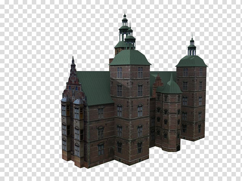 Rosenborg Castle 3D computer graphics 3D modeling Medieval architecture, Castle transparent background PNG clipart