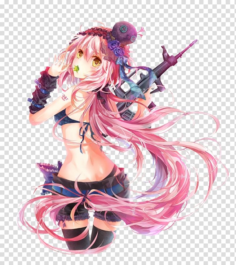 Megurine Luka Anime Vocaloid Rendering, anime girl transparent background PNG clipart