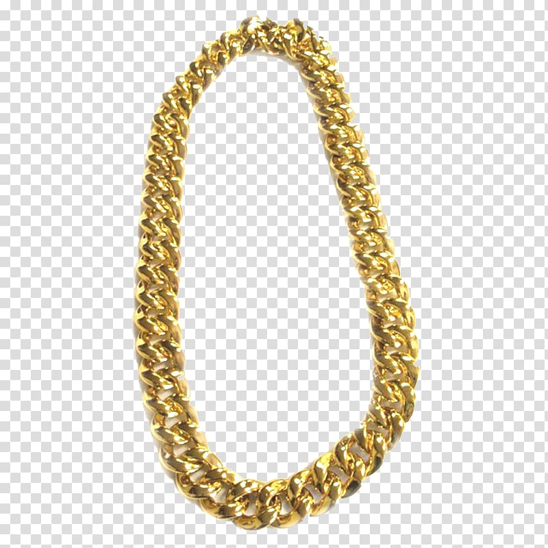 gold-colored chain necklace, Gold Chain Necklace, Thug Life Gold Chain Pic transparent background PNG clipart