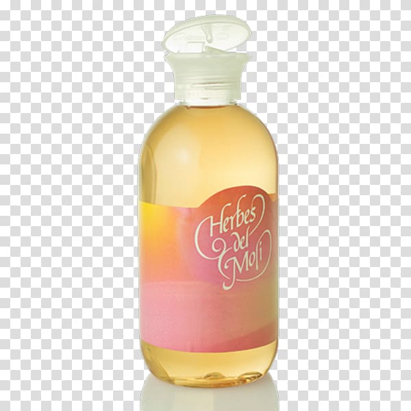 Coconut oil Bottle Aceite de almendras dulces, herbes transparent background PNG clipart