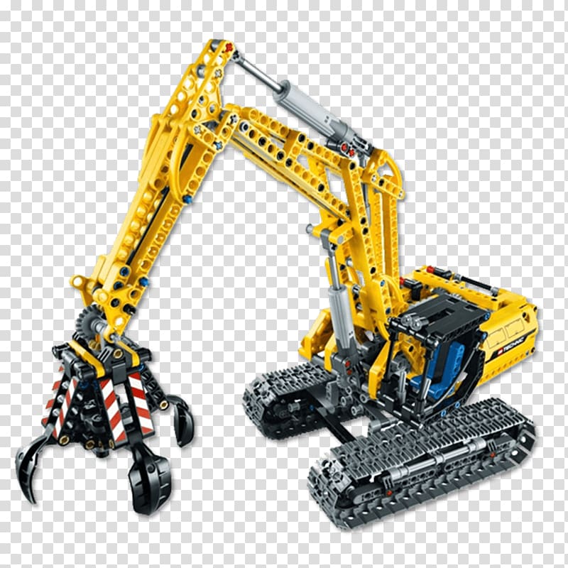 Lego Technic Construction set Lego minifigure Excavator, excavator transparent background PNG clipart