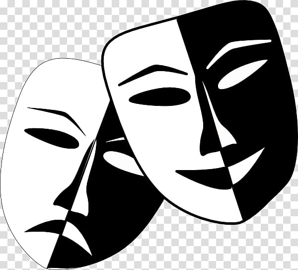 Theater Masks Clipart Transparent PNG Hd, Theater Masks