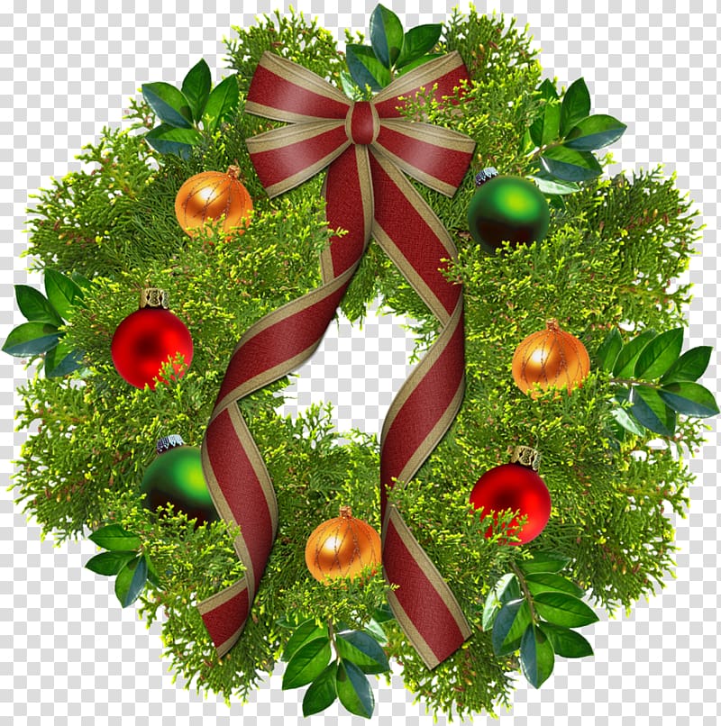 Wreath Christmas Garland Tree-topper , garland transparent background PNG clipart