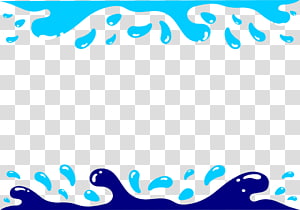 pool splash border clip art