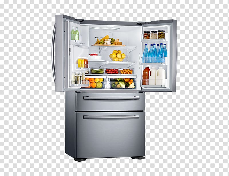 Refrigerator Freezers Samsung RF24H Samsung RF24FSEDB, refrigerator transparent background PNG clipart