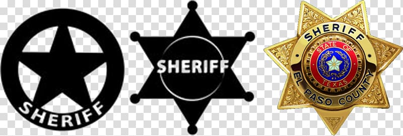 Badge Sheriff Police Emblem American frontier, sheriff star transparent background PNG clipart