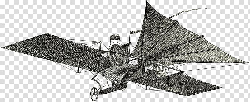 Aerial steam carriage Inventor Aviation, engineer transparent background PNG clipart