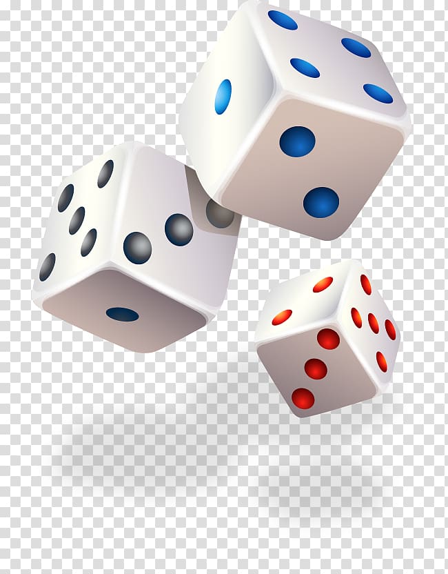 Applied Quantitative Finance 3D computer graphics Icon, Painted white dice pattern transparent background PNG clipart