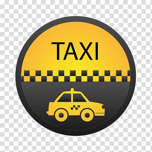 Taxi Old Slave Mart Bus Yellow cab Logo, Yellow taxi material transparent background PNG clipart