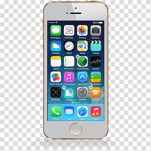 Apple Smartphone Telephone gold, apple transparent background PNG clipart