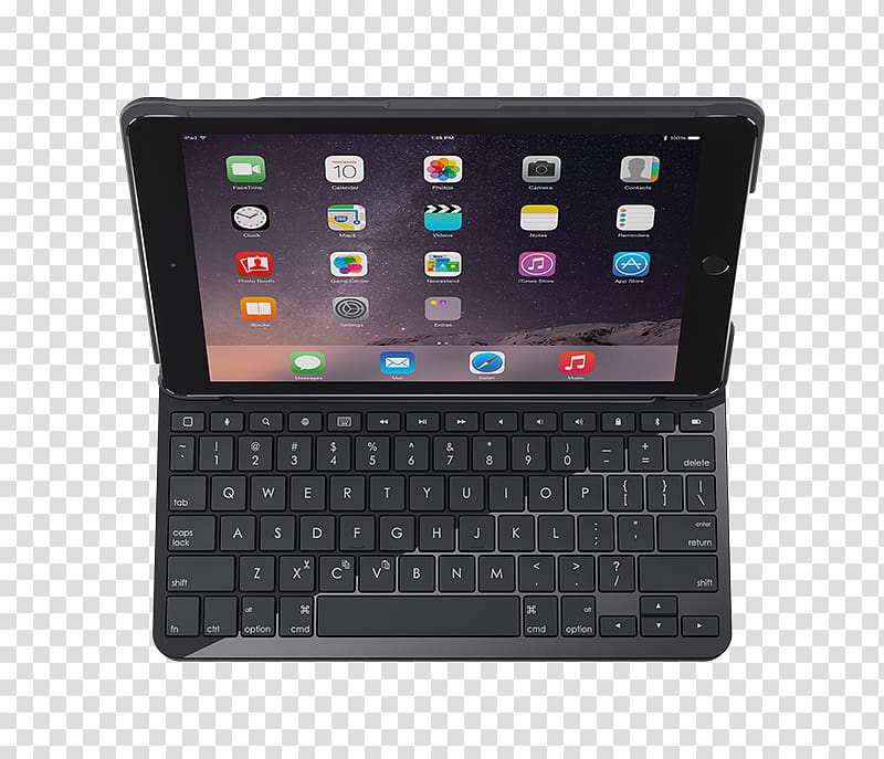 Logitech SLIM FOLIO Keyboard/Cover Case for iPad Computer keyboard Laptop, ipad transparent background PNG clipart