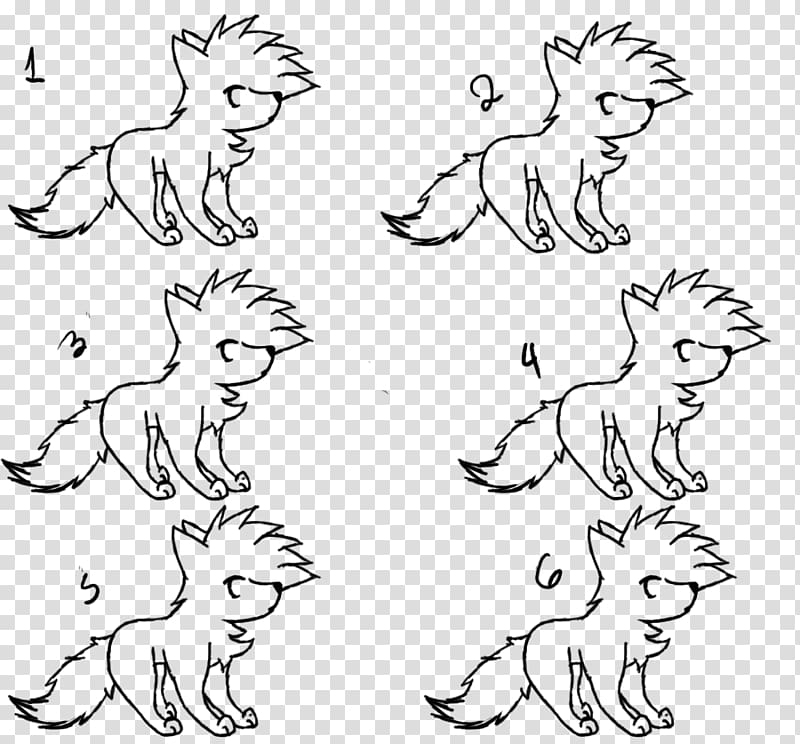 Dog breed Line art Drawing /m/02csf, Wolf Family transparent background PNG clipart