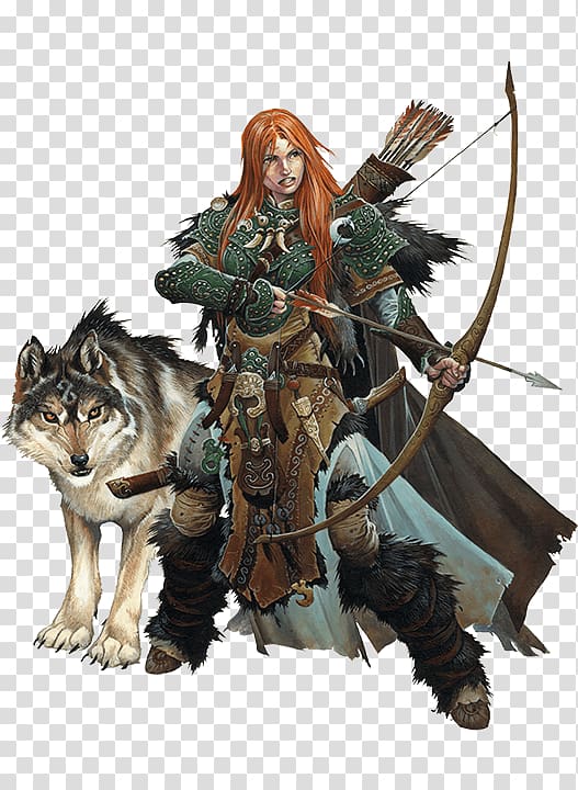 Pathfinder Roleplaying Game Dungeons & Dragons Ranger Gray wolf Role-playing game, pathfinder rpg transparent background PNG clipart