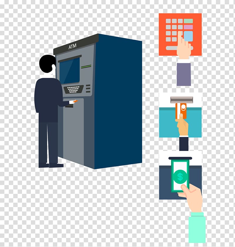 Automated teller machine Money Euclidean Bank Icon, ATM withdrawals schematic transparent background PNG clipart