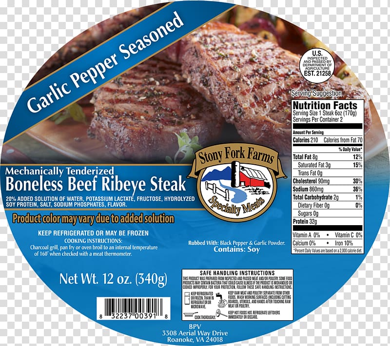 Meat Rib eye steak Standing rib roast Montreal steak seasoning, ribeye steak recipes transparent background PNG clipart