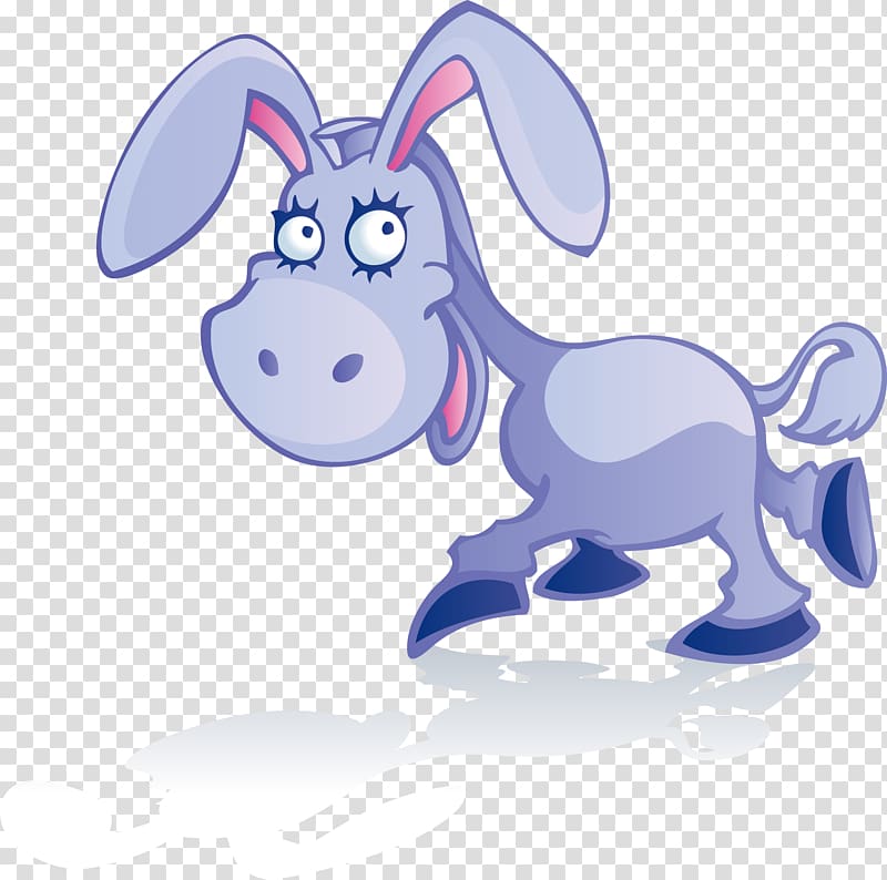 Cartoon Euclidean , Smiling donkey cartoon transparent background PNG clipart