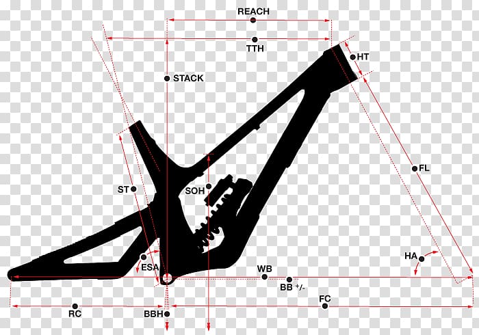 Mountain bike Bicycle Frames Downhill bike Downhill mountain biking, motorcycle chain size chart transparent background PNG clipart