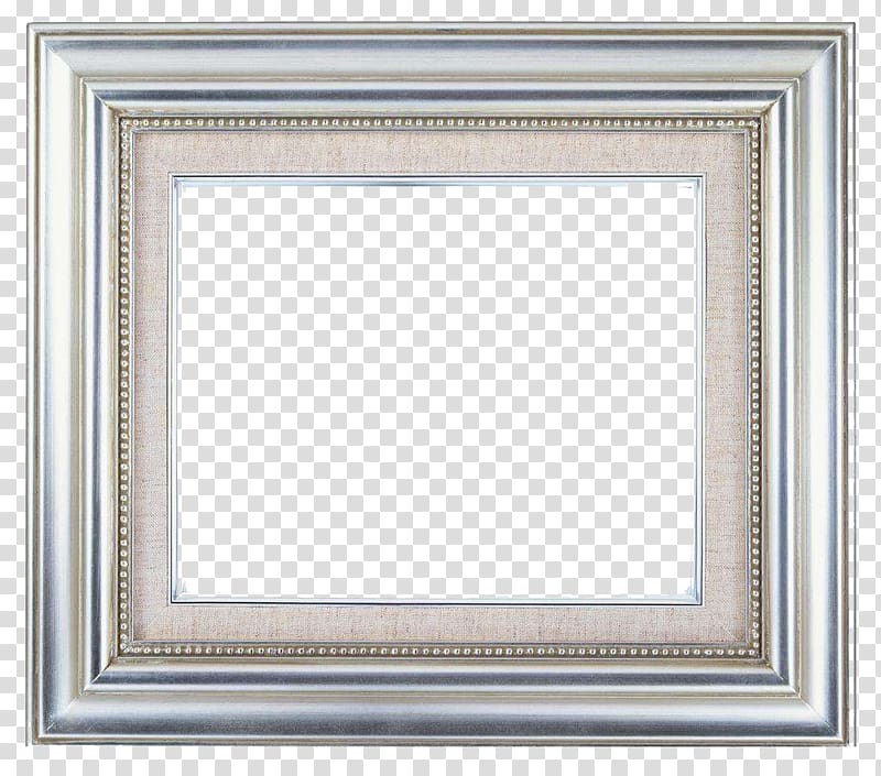 square gray frame, frame Metal Decorative arts Big, The silver border of the European metal pattern transparent background PNG clipart
