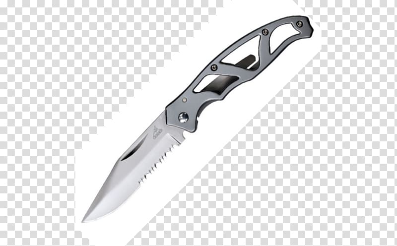 Pocketknife Gerber Gear Serrated blade Clip point, knife transparent background PNG clipart