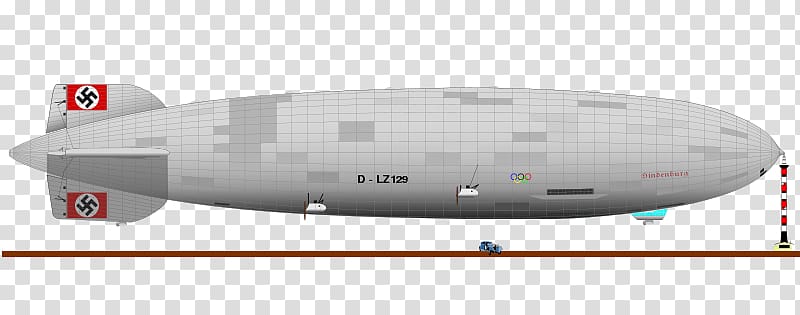 Hindenburg disaster Hindenburg-class airship Aircraft Zeppelin, Airship transparent background PNG clipart
