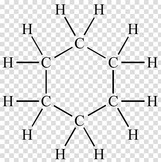 Cyclohexane Lewis structure Cyclohexene Cycloalkane Organic chemistry, benzene ring transparent background PNG clipart