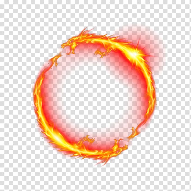dragon fire illustration, Fire Ring Icon, Dragon flame fire point material transparent background PNG clipart
