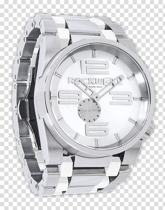 Silver Watch Material Stainless steel, silver transparent background PNG clipart