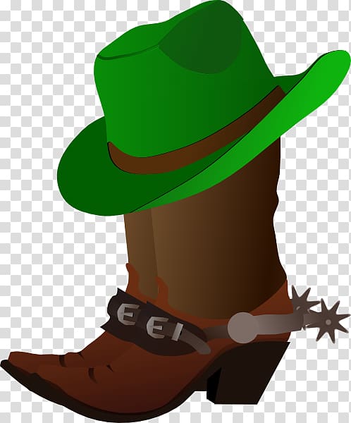Hat \'n\' Boots Cowboy hat , hat green transparent background PNG clipart