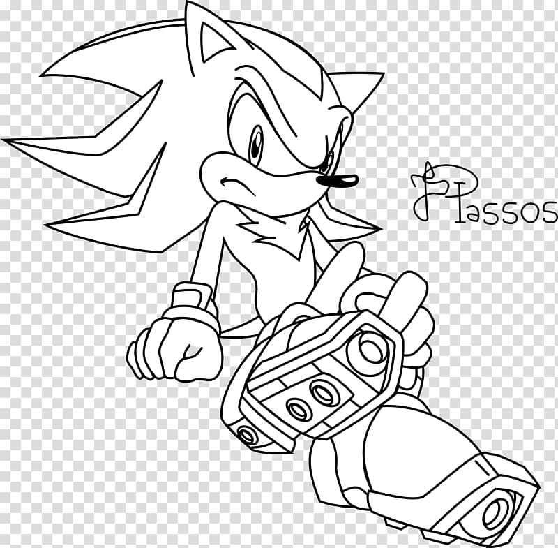 Shadow the Hedgehog Amy Rose Drawing Line art, hedgehog transparent background PNG clipart