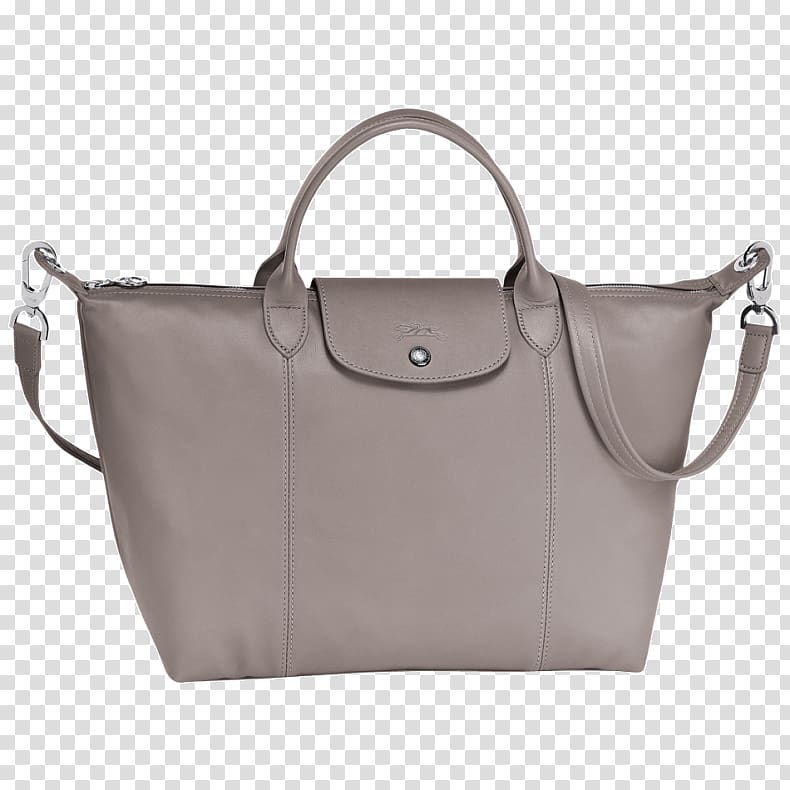 Handbag Longchamp Leather Pliage, bag transparent background PNG clipart