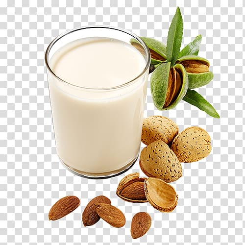 Almond milk Plant milk Milk substitute Cream, latte transparent background PNG clipart