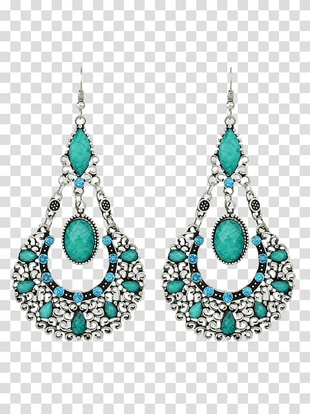 Earring Jewellery Silver Costume jewelry Bead, faux stone wall murals transparent background PNG clipart