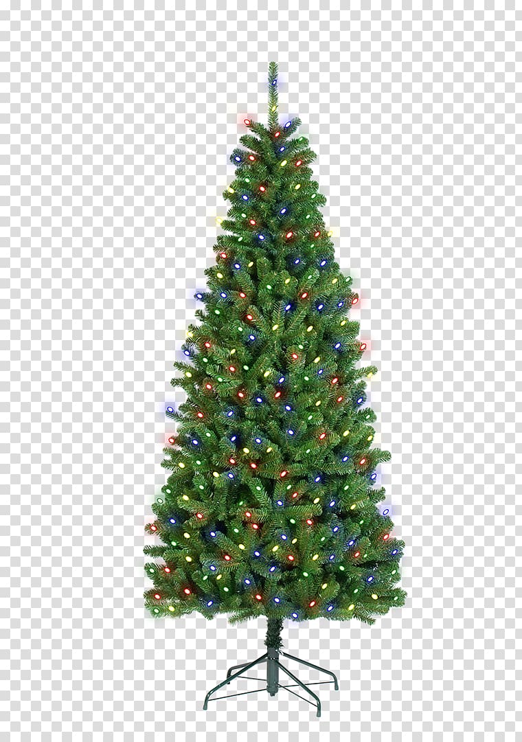 Artificial Christmas tree Pre-lit tree, free christmas tree branches buckle material transparent background PNG clipart